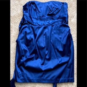 LC Lauren Conrad - Royal Blue Strapless Cocktail with pockets